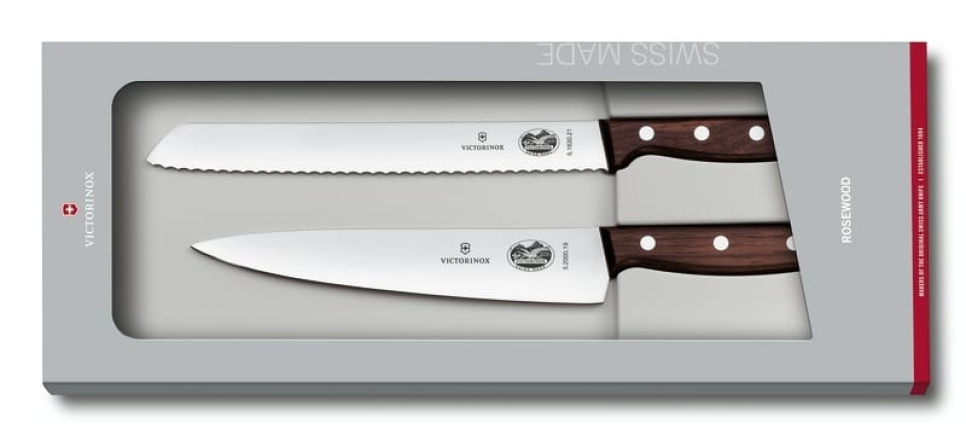 Kjøkkenknivsett, 2-delt treskaft - Victorinox i gruppen Matlaging / Kjøkkenkniver / Knivsett hos The Kitchen Lab (1090-23187)