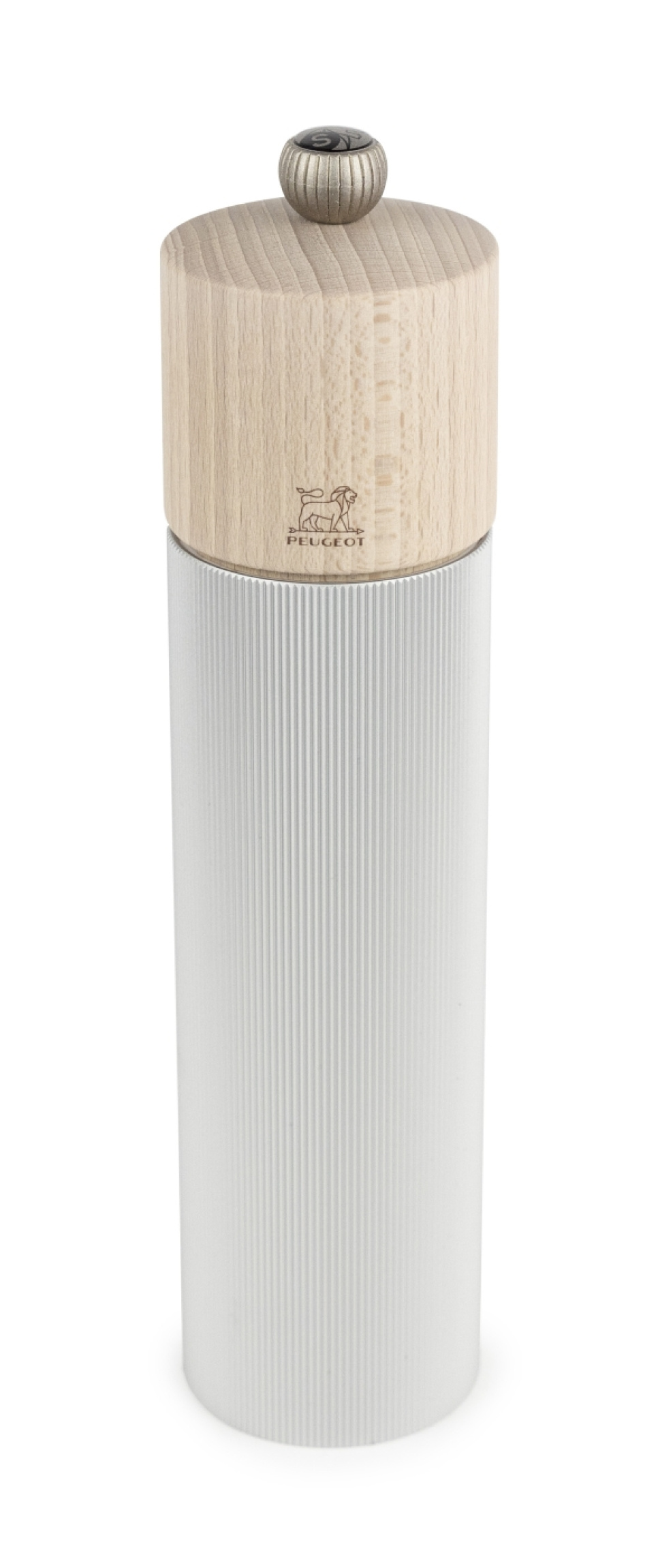 Line Saltkvern, 22cm, Aluminium, Natural - Peugeot i gruppen Matlaging / Kjøkkenutstyr / Salt- og pepperkvern hos The Kitchen Lab (1090-30402)
