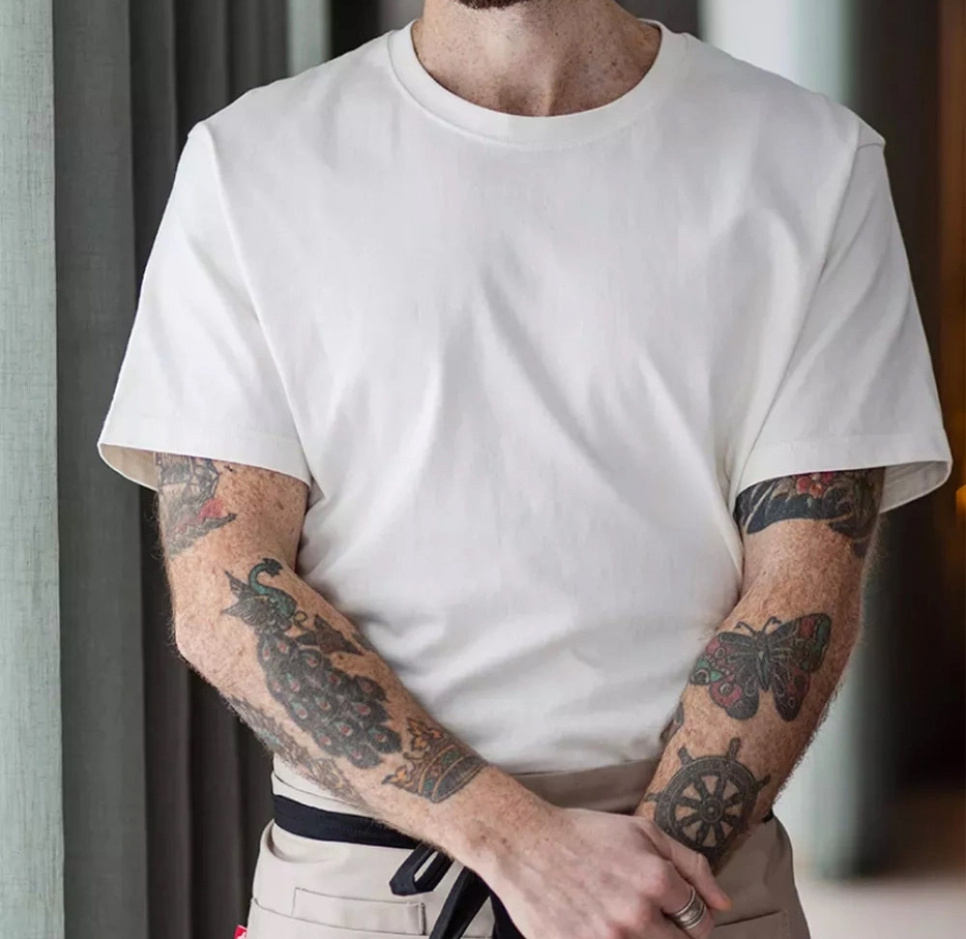 Kraftig T-skjorte 200 g/m², unisex, offwhite - Segers Kraftig T-skjorte 200 g/m², unisex, offwhite - Segers