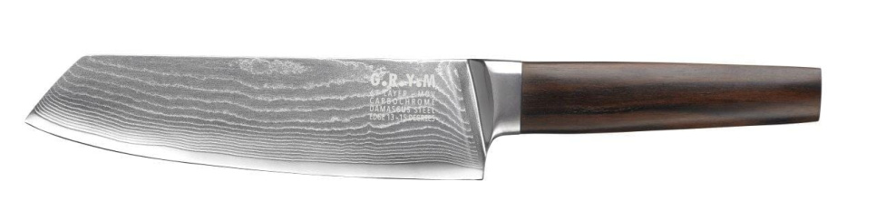 Santoku 17 cm, Damaskus stål - GRYM i gruppen Matlaging / Kjøkkenkniver / Santokukniv hos The Kitchen Lab (1146-13589)