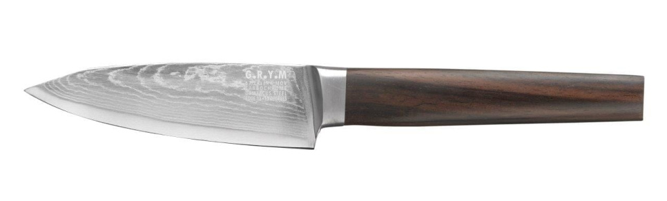 Skalkniv 9 cm, Damaskus stål - GRYM i gruppen Matlaging / Kjøkkenkniver / Skjærekniver hos The Kitchen Lab (1146-13590)