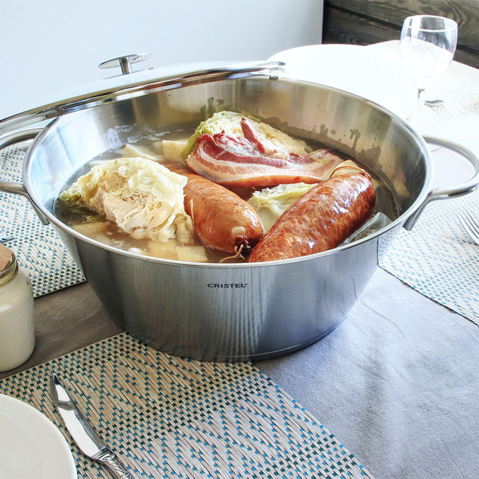 Stor rustfri gryte - Cristel Stor rustfri gryte - Cristel