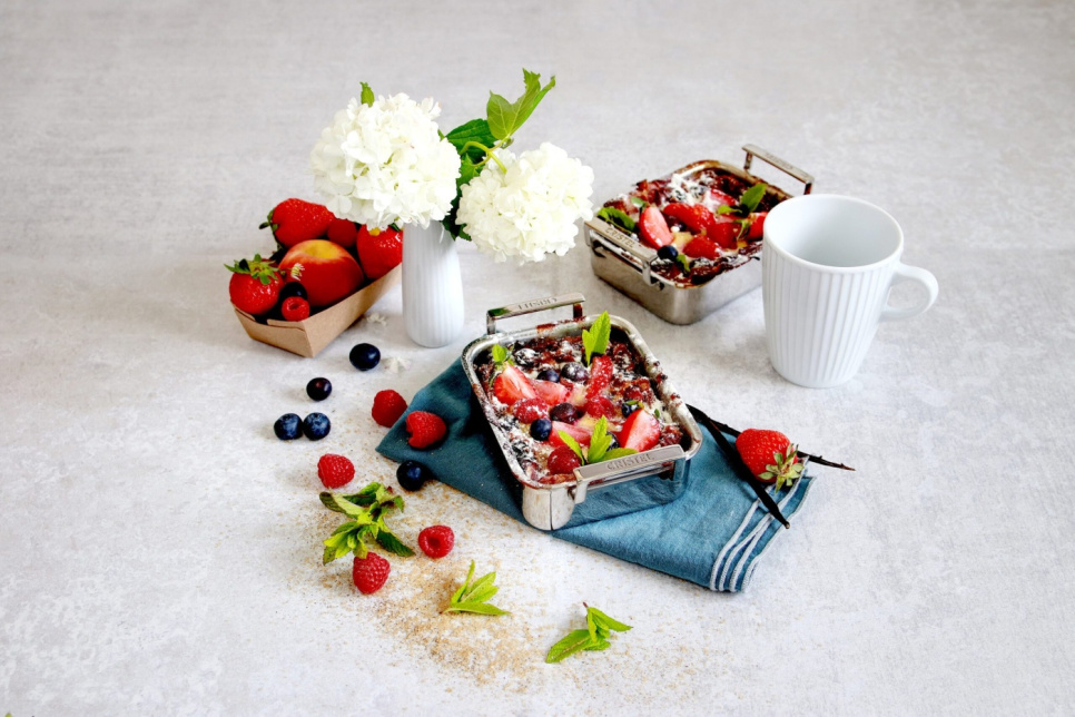 Ildfast form i tre lag rustfritt stål, 10x12cm, CastelPro - Cristel Ildfast form i tre lag rustfritt stål, 10x12cm, CastelPro - Cristel