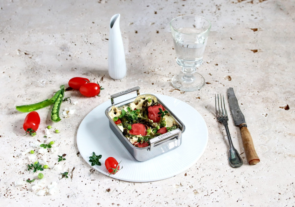 Ildfast form i tre lag rustfritt stål, 10x12cm, CastelPro - Cristel Ildfast form i tre lag rustfritt stål, 10x12cm, CastelPro - Cristel