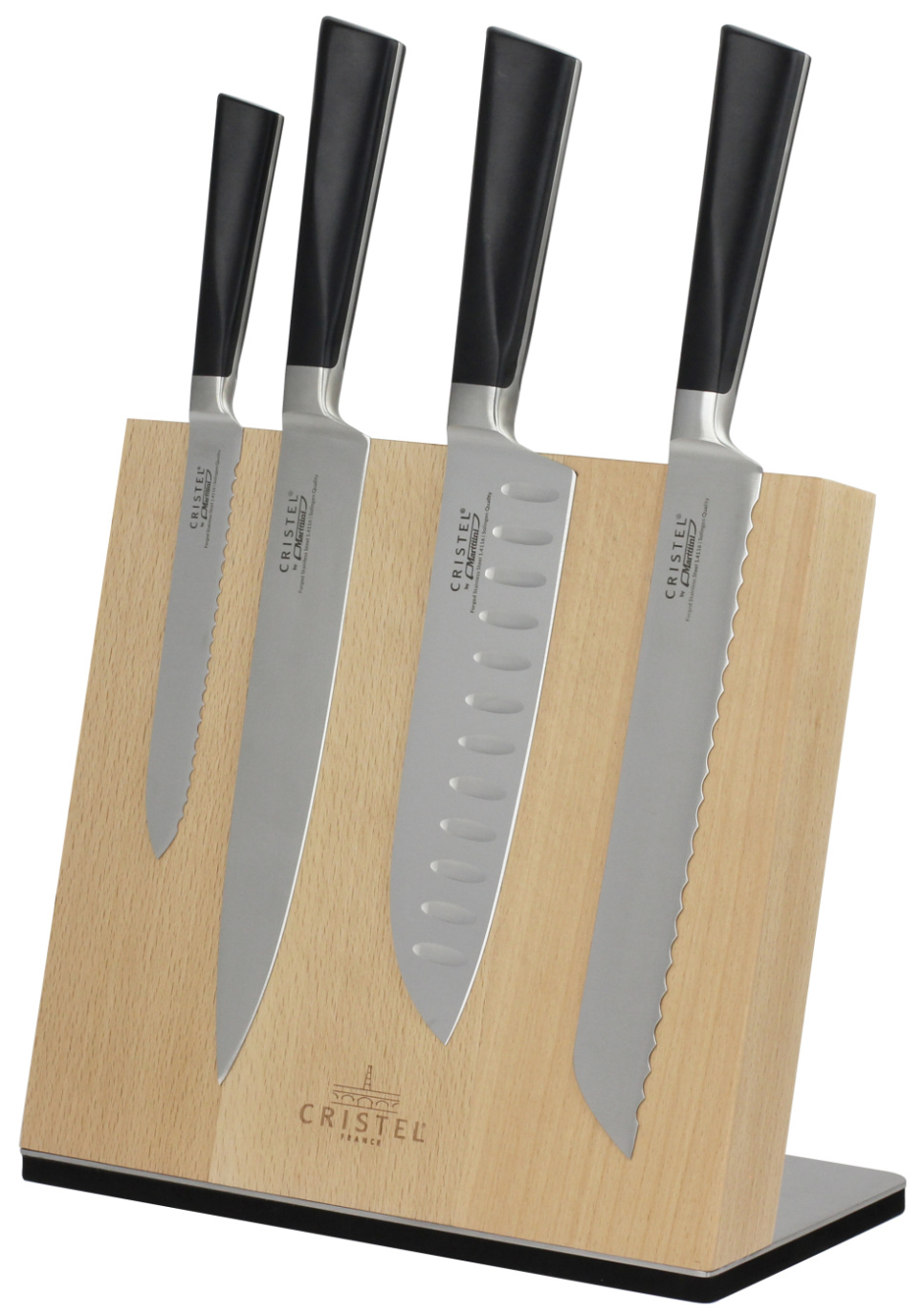 Magnetisk knivstativ i bøketre - Cristel