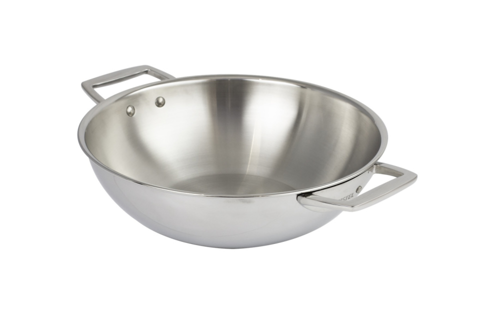 Wok-panne / Serveringspanne, CastelPro - Cristel Wok-panne / Serveringspanne, CastelPro - Cristel