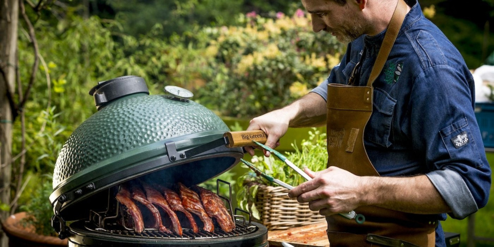 Ribbe og stekestativ, liten - Big Green Egg Ribbe og stekestativ, liten - Big Green Egg