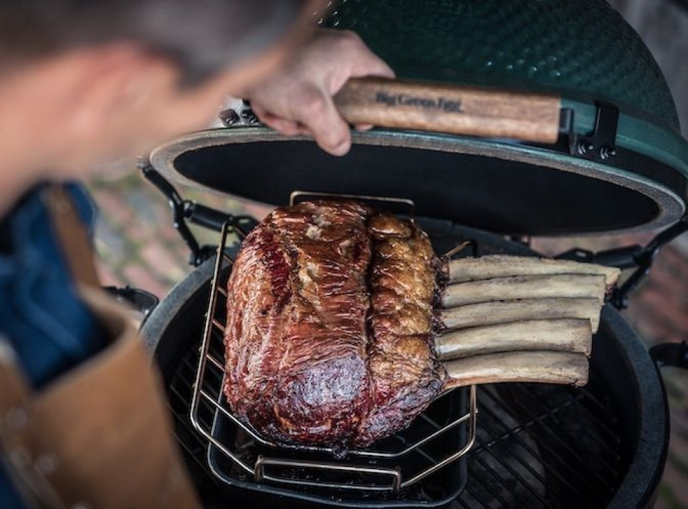 Ribbe og stekebrett, stort - Big Green Egg Ribbe og stekebrett, stort - Big Green Egg