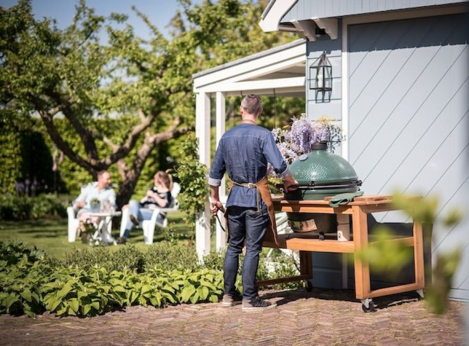Bord i akasietre - Big Green Egg - XLarge