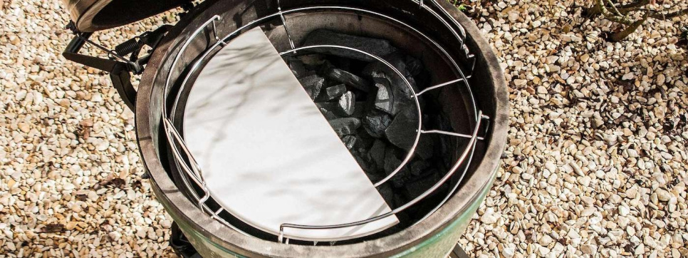 Bakestein/konveggtor, halvmåneformet - Big Green Egg