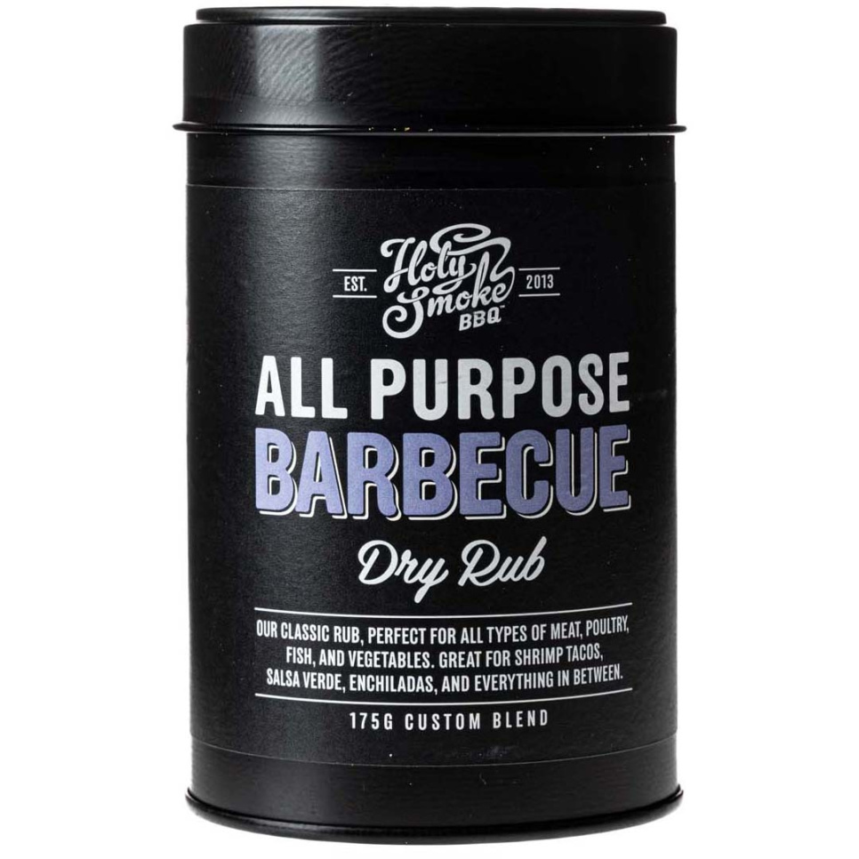 All Purpose Barbecue, Dry Rub, 175 g - Holy Smoke BBQ i gruppen Matlaging / Krydder og Smakstilsetninger / Krydder hos The Kitchen Lab (1282-28159)
