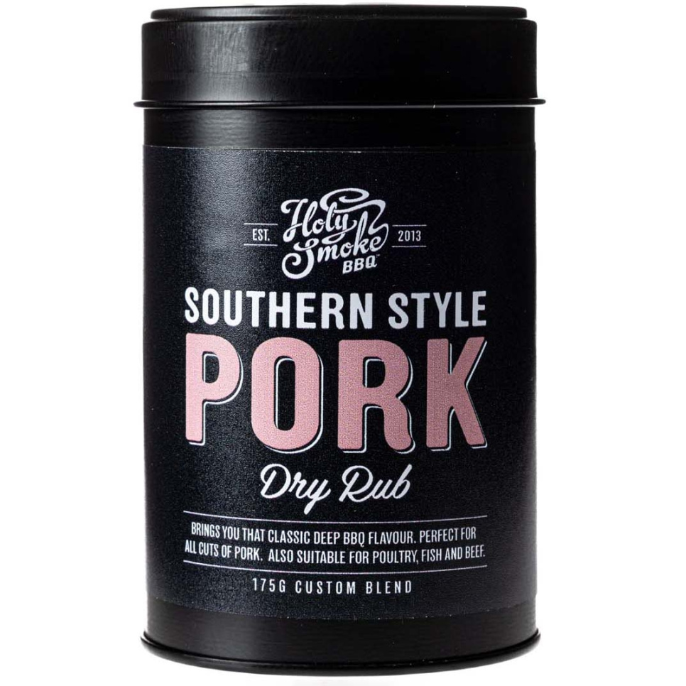 Southern Pork, Dry Rub, 175 g - Holy Smoke BBQ i gruppen Matlaging / Krydder og Smakstilsetninger / Krydder hos The Kitchen Lab (1282-28162)