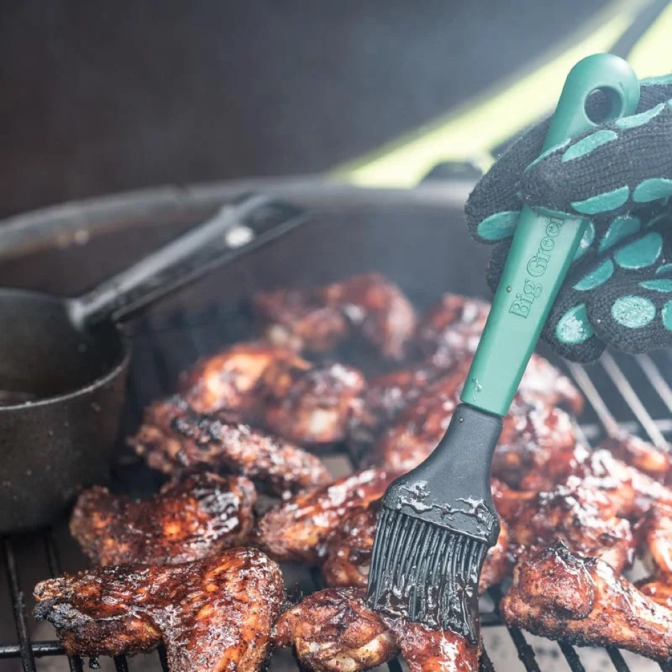 Støpejernspanne med pensel - Big Green Egg