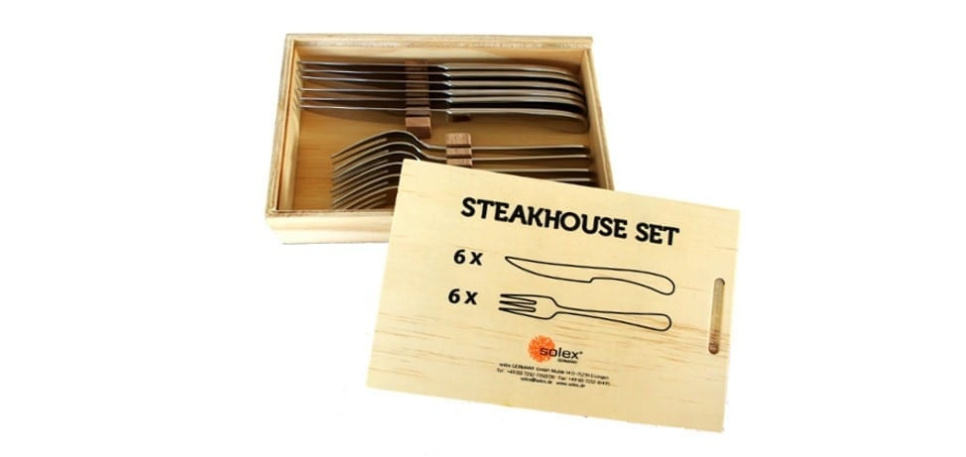 Steakhouse bestikksett Julia, stort, 12 stk. i gruppen Borddekking / Bestikk / Bestikksett hos The Kitchen Lab (1284-12785)