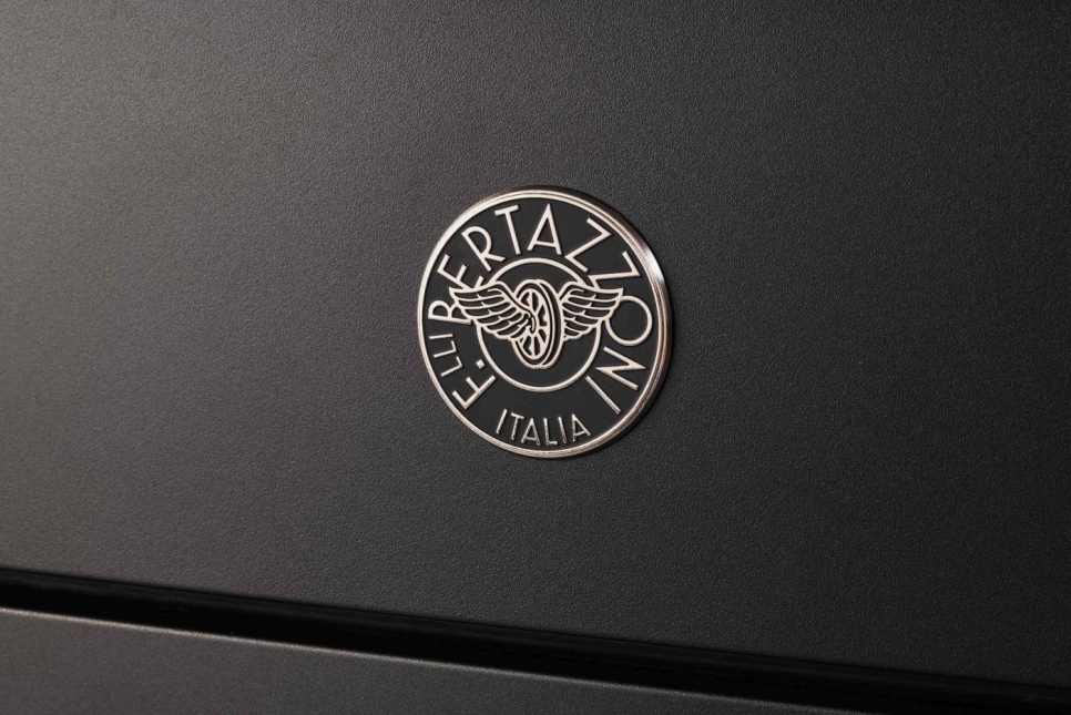 Induksjonstopp Heritage, 90 cm, modell C, 5 soner, Dobbel stekeovn, Matt svart - Bertazzoni