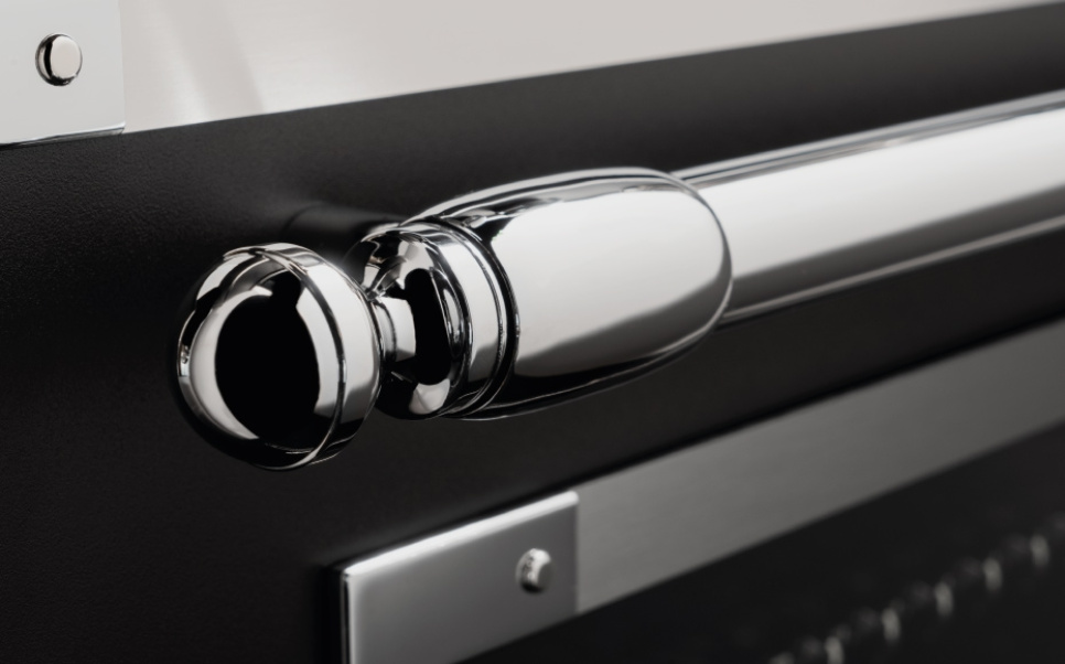 Induksjonstopp Heritage, 100 cm, 5 soner, trippel stekeovn, Matt svart - Bertazzoni