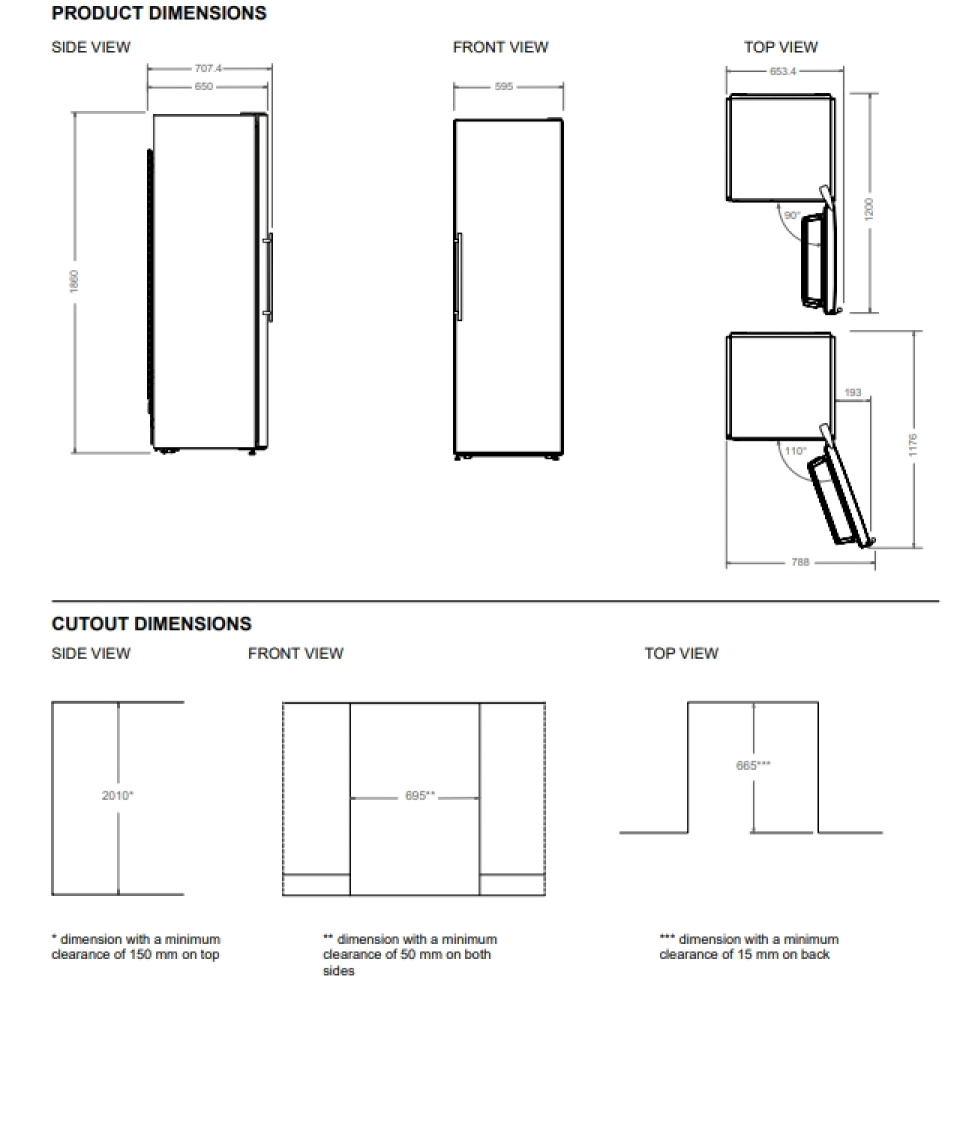 Kjøleskap Professional, frittstående, 186 cm, Rustfritt stål - Bertazzoni Kjøleskap Professional, frittstående, 186 cm, Rustfritt stål - Bertazzoni