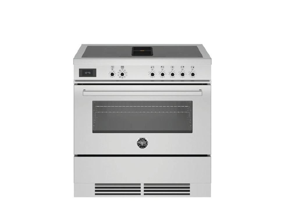 Frittstående komfyr Professional, Integrert avtrekk, 90 cm, Rustfritt stål - Bertazzoni i gruppen Grill, Komfyrer & Ovner / Stekeovn / Induksjonskomfyrer hos The Kitchen Lab (1403-30639)