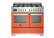 Gasspis Professional, 100 cm, 6 brännare, 2 ugnar, Orange - Bertazzoni