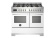 Gasspis Professional, 100 cm, 6 brännare, 2 ugnar, Vit - Bertazzoni