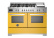 Gasspis Professional, 120 cm, 6 brännare + stekbord, 2 ugnar, Gul - Bertazzoni