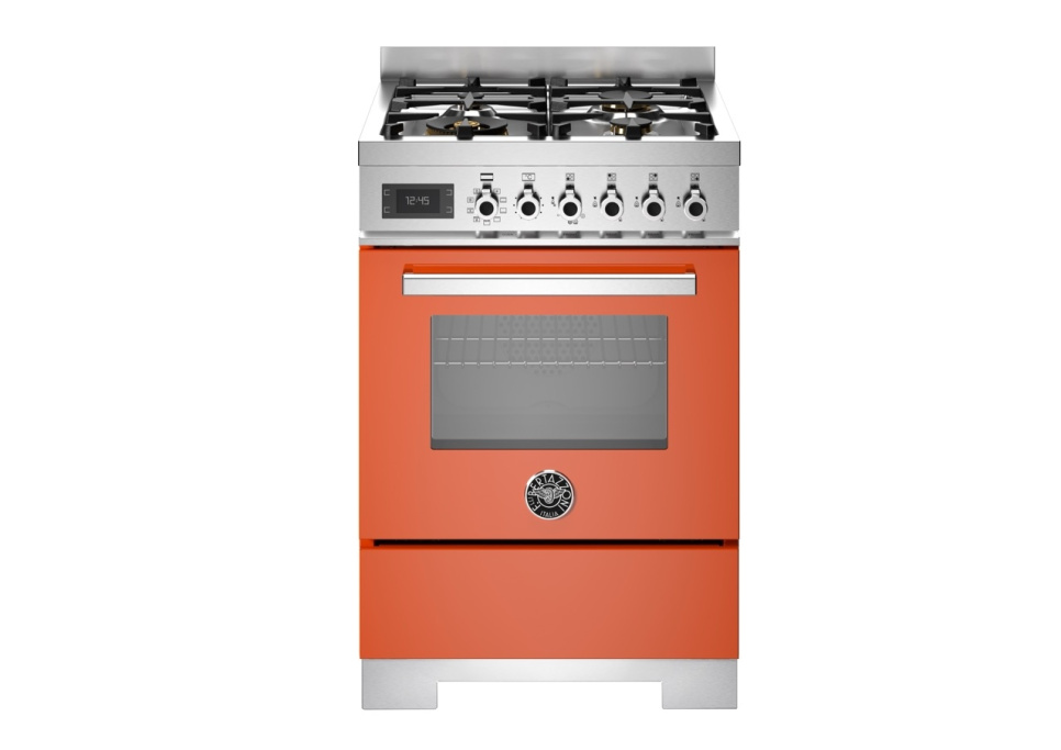 Gasspis Professional, 60 cm, 4 brännare, 1 ugn, Orange - Bertazzoni i gruppen Grill, Komfyrer & Ovner / Stekeovn / Gasskomfyrer hos The Kitchen Lab (1403-34206)