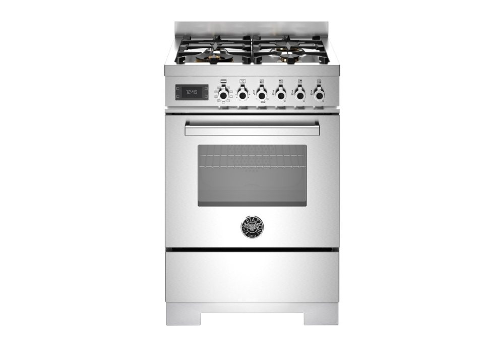 Gasspis Professional, 60 cm, 4 brännare, 1 ugn, Rostfri - Bertazzoni i gruppen Grill, Komfyrer & Ovner / Stekeovn / Gasskomfyrer hos The Kitchen Lab (1403-34207)