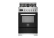 Gasspis Professional, 60 cm, 4 brännare, 1 ugn, Svart - Bertazzoni