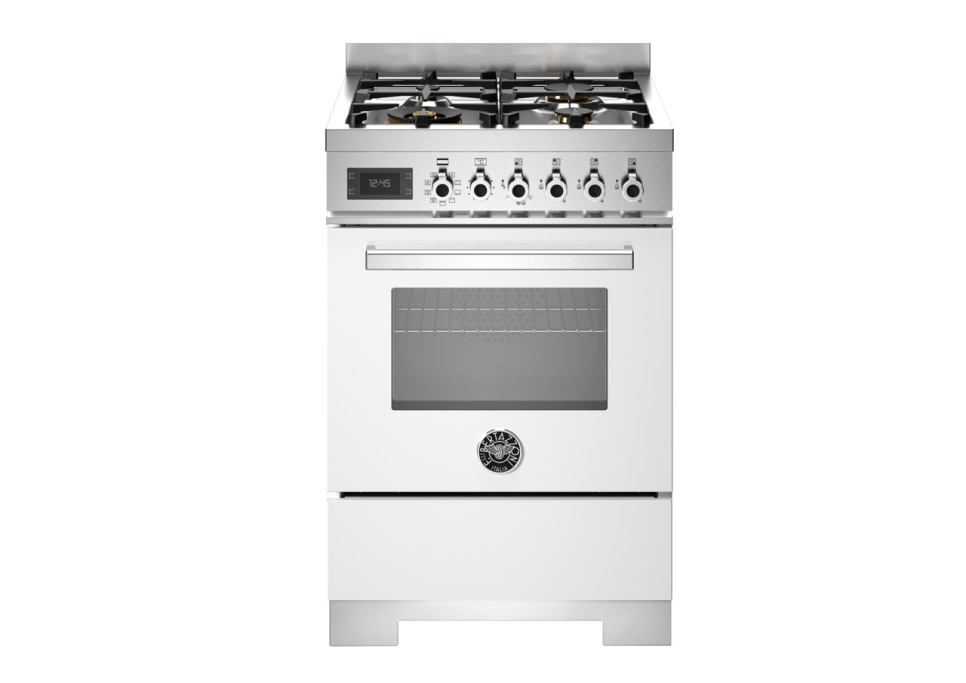 Gasspis Professional, 60 cm, 4 brännare, 1 ugn, Vit - Bertazzoni i gruppen Grill, Komfyrer & Ovner / Stekeovn / Gasskomfyrer hos The Kitchen Lab (1403-34210)