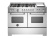 Gasspis Master, 120 cm, 6 brännare + stekbord, 2 ugnar, Rostfri - Bertazzoni