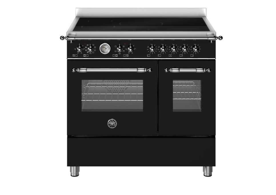 Induktionsspis Heritage utan dekorram, 90 cm, 5 zoner, 2 ugnar, Mattsvart - Bert i gruppen Grill, Komfyrer & Ovner / Stekeovn / Induksjonskomfyrer hos The Kitchen Lab (1403-34226)