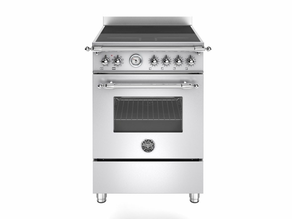 Induktionsspis Heritage, 60 cm, 4 zoner, 1 ugn, Rostfri - Bertazzoni i gruppen Grill, Komfyrer & Ovner / Stekeovn / Induksjonskomfyrer hos The Kitchen Lab (1403-34234)