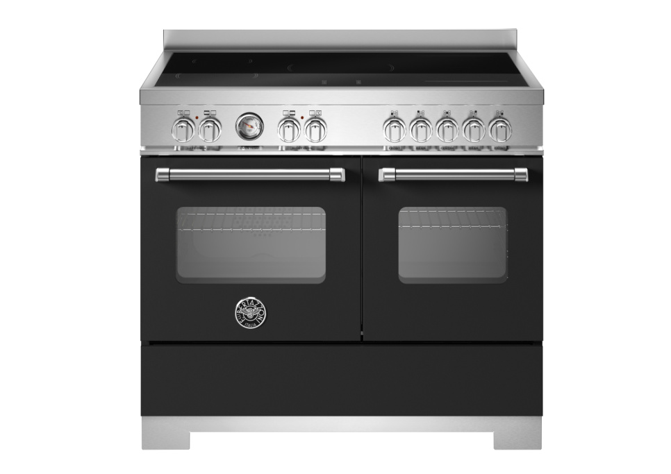 Induktionsspis Master, 100 cm, 5 zoner, 2 ugnar, Mattsvart - Bertazzoni i gruppen Grill, Komfyrer & Ovner / Stekeovn / Induksjonskomfyrer hos The Kitchen Lab (1403-34242)