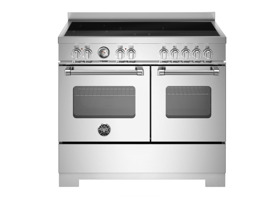 Induktionsspis Master, 100 cm, 5 zoner, 2 ugnar, Rostfri - Bertazzoni i gruppen Grill, Komfyrer & Ovner / Stekeovn / Induksjonskomfyrer hos The Kitchen Lab (1403-34243)