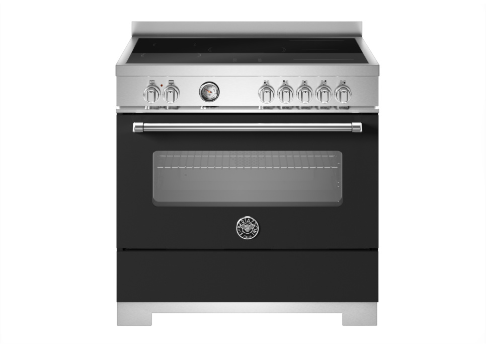 Induktionsspis Master, 90 cm, 5 zoner, 1 ugn, Mattsvart - Bertazzoni i gruppen Grill, Komfyrer & Ovner / Stekeovn / Induksjonskomfyrer hos The Kitchen Lab (1403-34246)