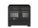 Induktionsspis Professional, 100 cm, 5 zoner, 2 ugnar, Carbonio - Bertazzoni