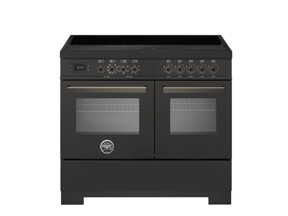 Induktionsspis Professional, 100 cm, 5 zoner, 2 ugnar, Carbonio - Bertazzoni i gruppen Grill, Komfyrer & Ovner / Stekeovn / Induksjonskomfyrer hos The Kitchen Lab (1403-34250)