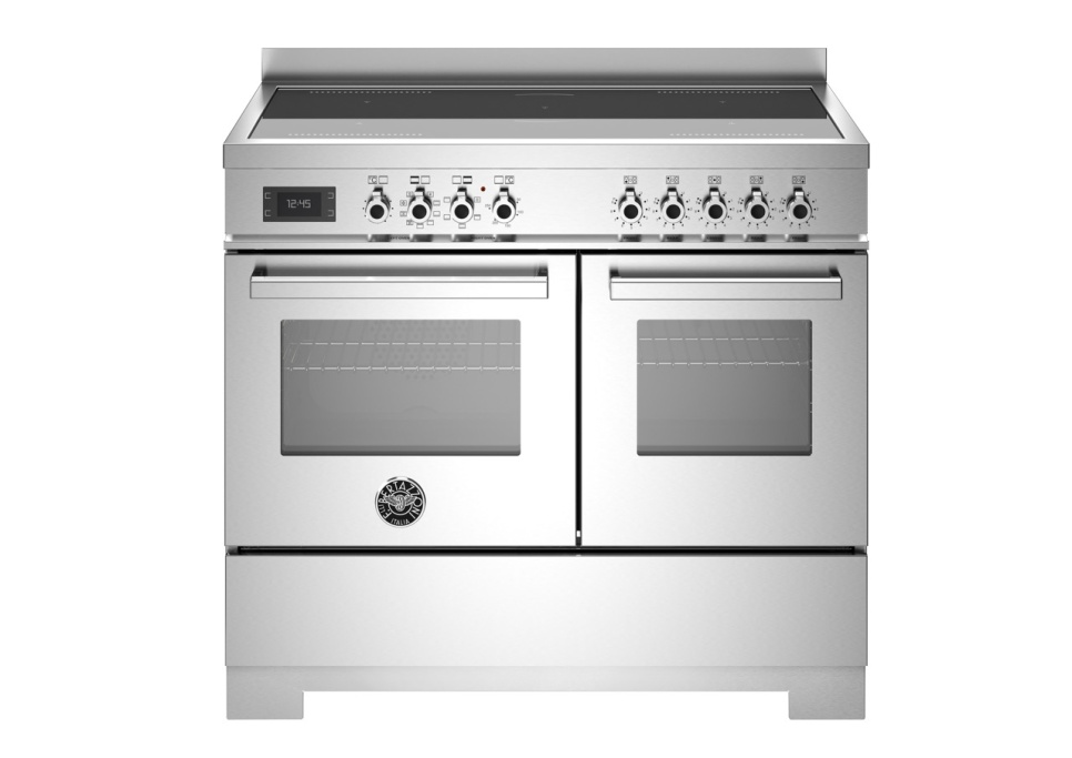 Induktionsspis Professional, 100 cm, 5 zoner, 2 ugnar, Rostfri - Bertazzoni i gruppen Grill, Komfyrer & Ovner / Stekeovn / Induksjonskomfyrer hos The Kitchen Lab (1403-34251)