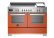 Induktionsspis Professional, 120 cm, 5 zoner + stekbord, 2 ugnar, Orange - Berta