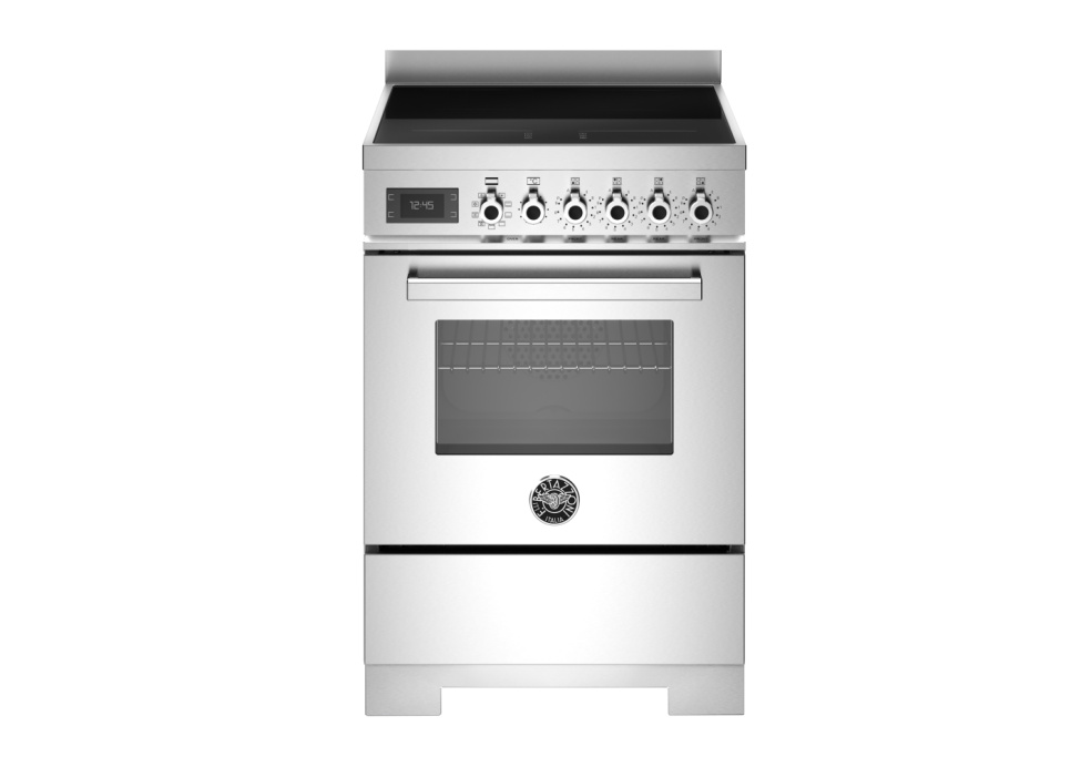 Induktionsspis Professional, 60 cm, 4 zoner, 1 ugn, Rostfri - Bertazzoni i gruppen Grill, Komfyrer & Ovner / Stekeovn / Induksjonskomfyrer hos The Kitchen Lab (1403-34260)