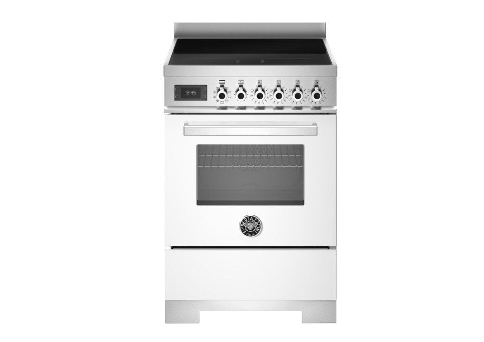 Induktionsspis Professional, 60 cm, 4 zoner, 1 ugn, Vit - Bertazzoni i gruppen Grill, Komfyrer & Ovner / Stekeovn / Induksjonskomfyrer hos The Kitchen Lab (1403-34263)