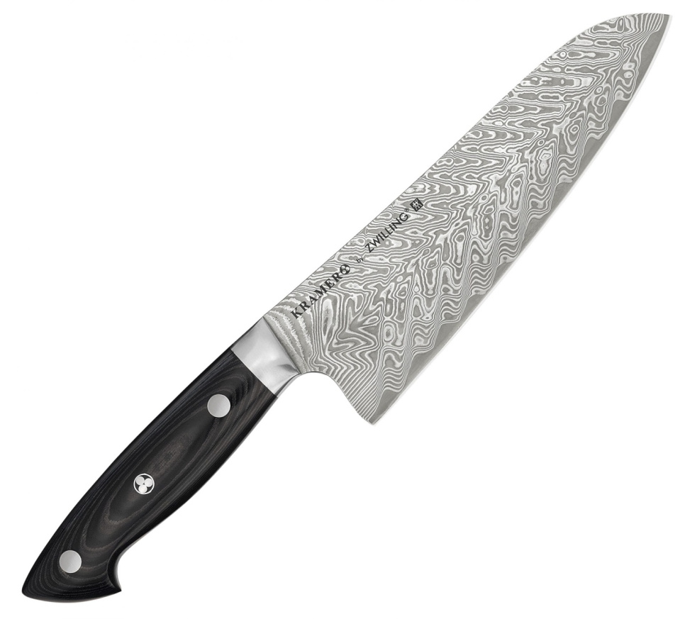 Bob Kramer Damaskus Santoku kniv, 18 cm i gruppen Matlaging / Kjøkkenkniver / Santokukniv hos The Kitchen Lab (1418-12893)