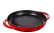 Grillpanne i støpejern, rød, rund - Staub
