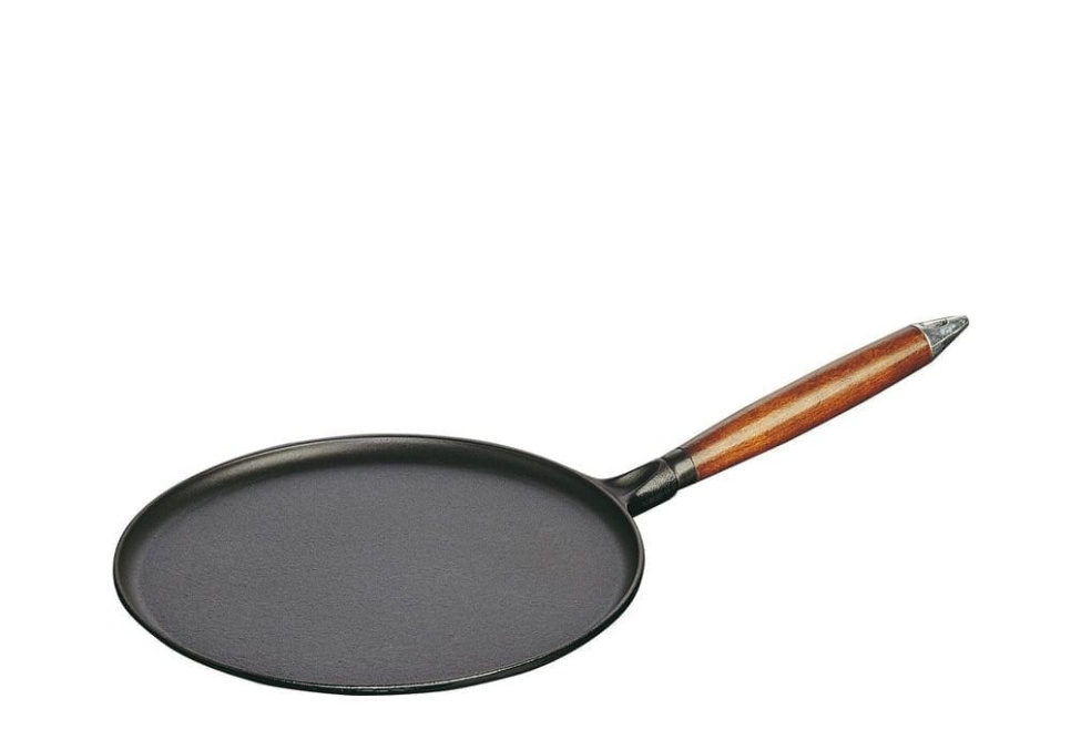 Pannekakepanne i støpejern 28cm, trehåndtak - Staub i gruppen Matlaging / Stekepanne / Stekepanner hos The Kitchen Lab (1418-12971)