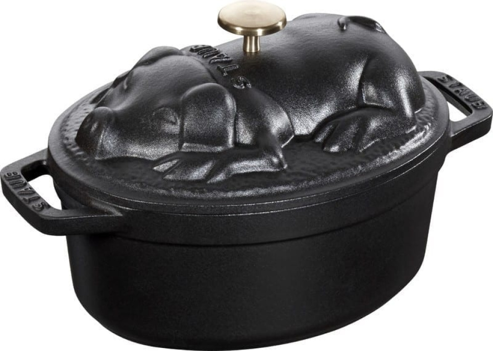 Grisegryte i støpejern, 17 cm, 1 liter, Sort - Staub i gruppen Matlaging / Panner og Gryter / Gryter hos The Kitchen Lab (1418-13027)