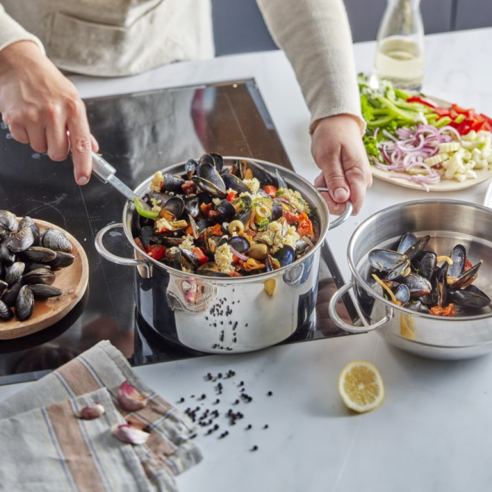 Blåskjellgryte, 20 cm 3 liter, Resto - Demeyere