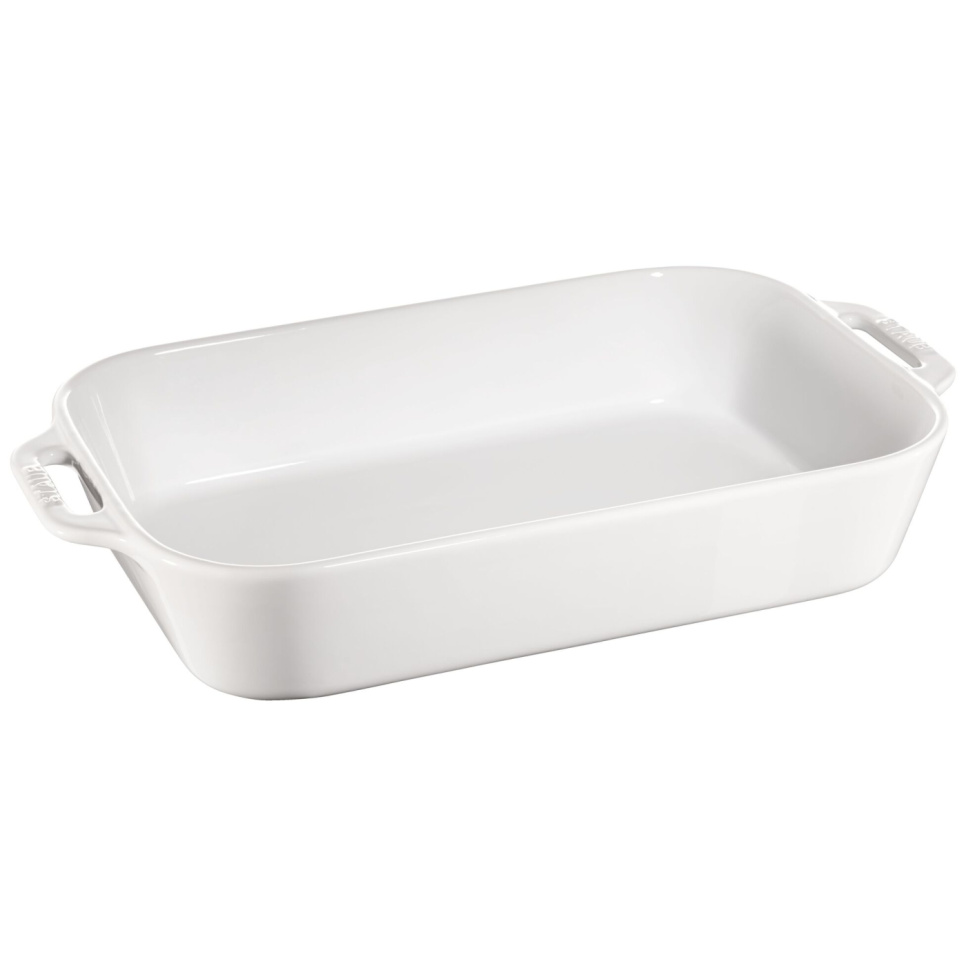Rektangulær form, hvit - Staub - 34 x 24 cm i gruppen Matlaging / Former og Kantiner / Former til ovn hos The Kitchen Lab (1418-13526)