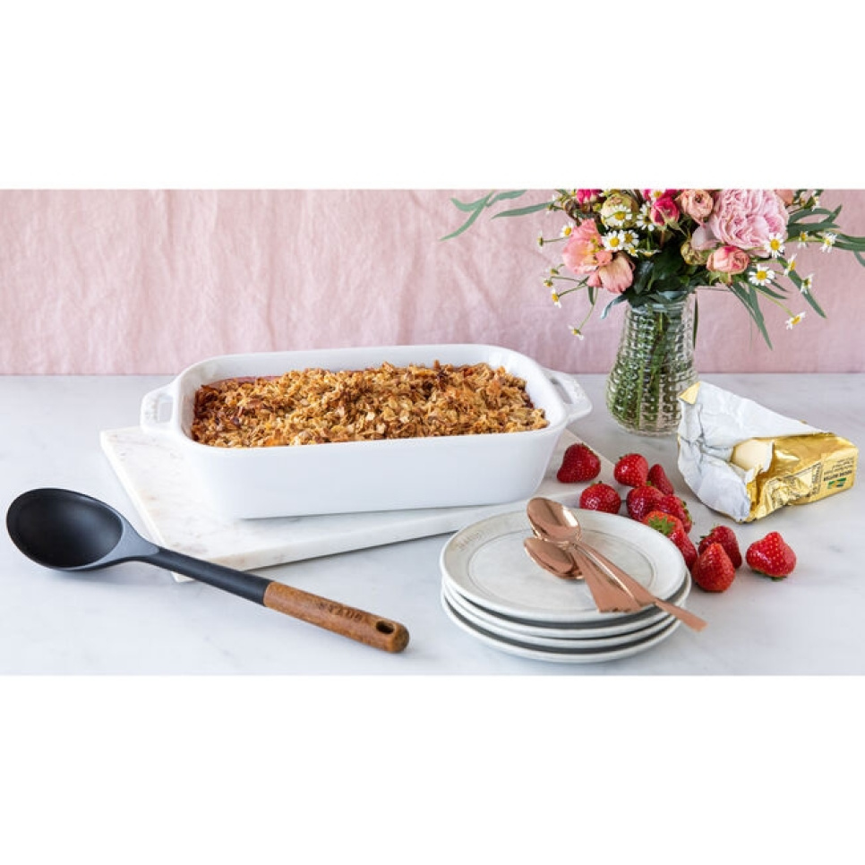Rektangulær form, hvit - Staub - 34 x 24 cm Rektangulær form, hvit - Staub - 34 x 24 cm