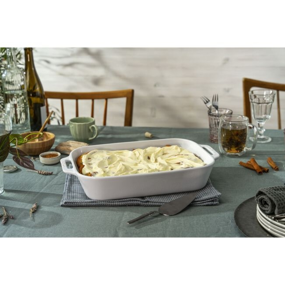 Rektangulær form, hvit - Staub - 34 x 24 cm Rektangulær form, hvit - Staub - 34 x 24 cm