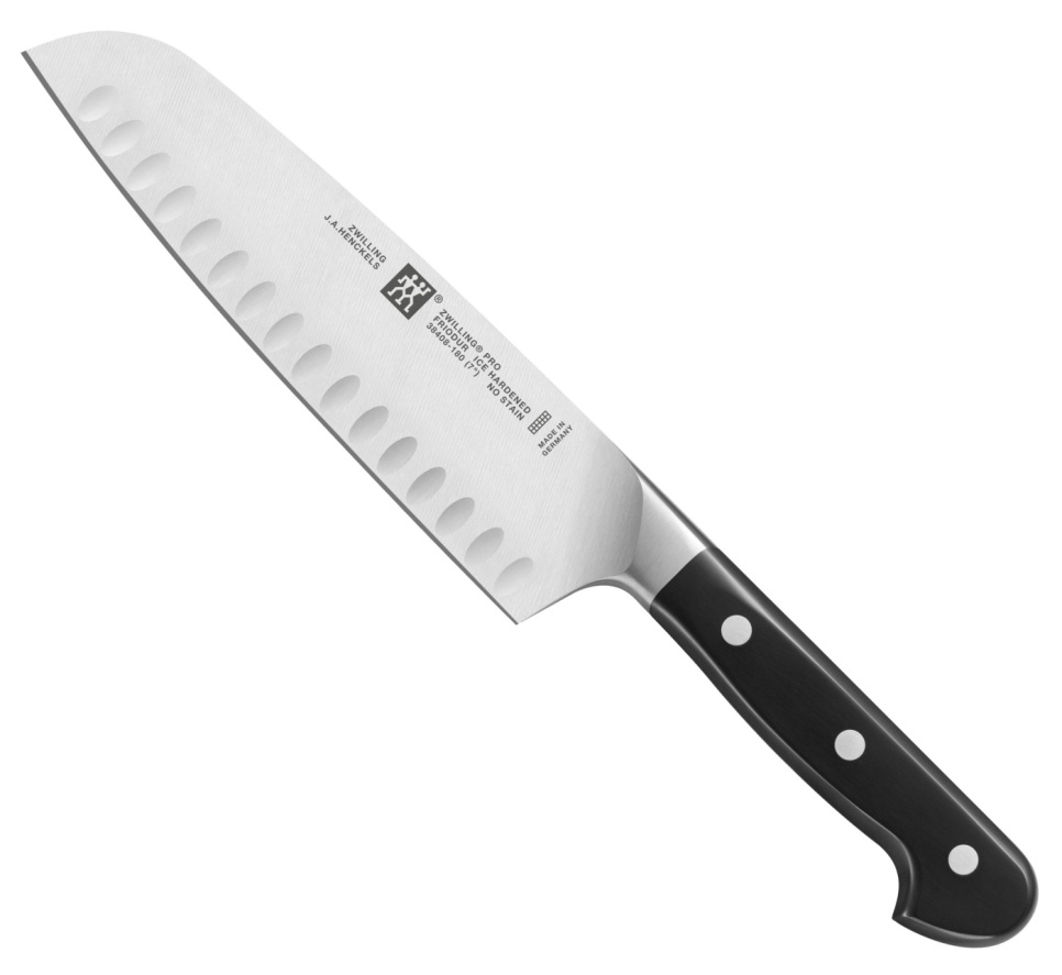 Olivenmalt Santoku kniv, 18 cm - Zwilling Pro i gruppen Matlaging / Kjøkkenkniver / Santokukniv hos The Kitchen Lab (1418-14090)